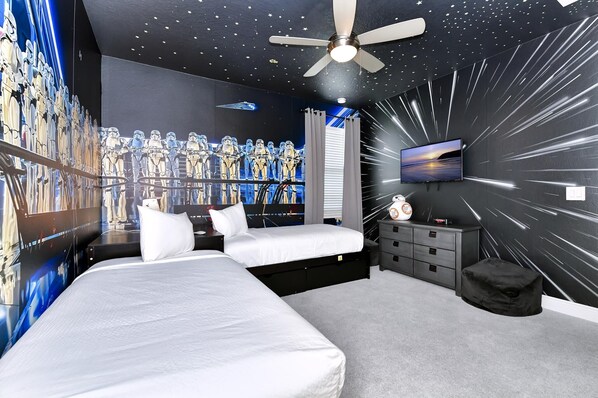 5 bedrooms, in-room safe, iron/ironing board, free WiFi
