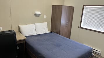 Hypo-allergenic bedding, desk, laptop workspace, free WiFi