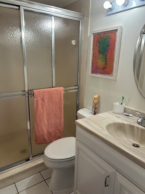 Doccia, asciugamani, carta igienica