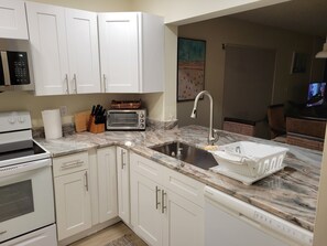 Fridge, microwave, oven, stovetop - Oceanfront 4th Floor NE Corner Unit - Spectacular Wrap Around Beach  Views (Fort Pierce)