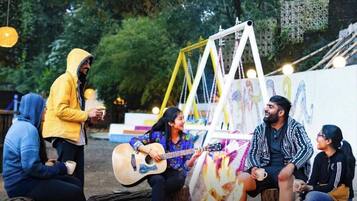 Sittområde i lobbyn