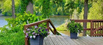 Enjoy the beautiful views of the Muskegon River near Hardy Dam/The Dragon Trail