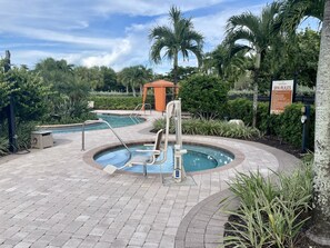 屋外プール、温水プール