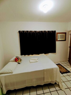 Basic Double Room | Bed sheets - Pousada Estrela Marinha (Maceió)