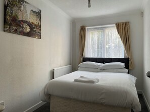 Comfort-Bungalow, Gemeinschaftsbad, Gartenblick | 3 Schlafzimmer