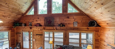 Smart TV, fireplace, video games, books
