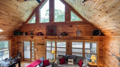 Blue Ridge Cabin- Amazing Porch, Game Room, 10 Min to Town!