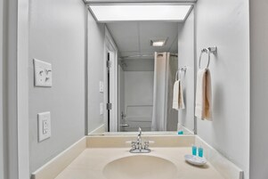 Room, Multiple Beds (SBSSBV) | Bathroom | Designer toiletries, towels