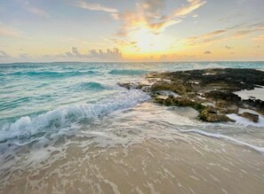 On the beach, sun loungers, beach towels - Exuma Ocean Front Beach House-Private Beach-Close to Airport-ParadisePoint (Georgetwon)