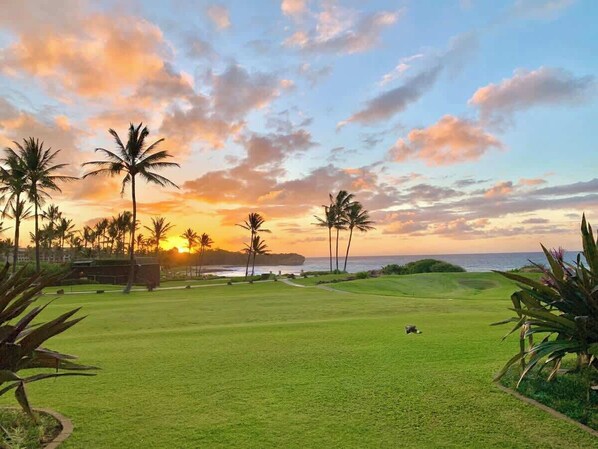 Golf - Poipu Sands 513 – Oceanfront, Ground Floor, Steps to Shipwreck Beach (Koloa)