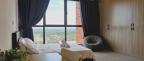Apartamento superior | 1 dormitorio y ropa de cama