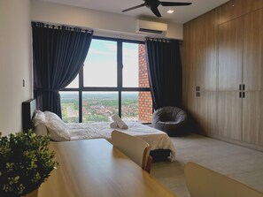 高级公寓 | 1 多间卧室、床单