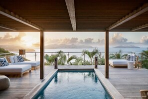 A heated pool