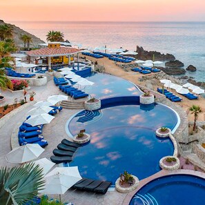 Indoor pool, outdoor pool - 3 BR PENTHOUSE AT VISTA ENCANTADA RESORT RANKED #2 IN CABO SAN LUCAS (Cabo San Lucas)