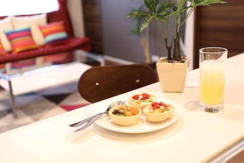 客室内のダイニングエリア