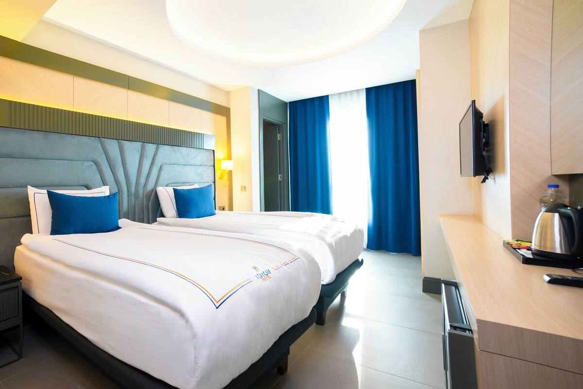 Bettwäsche aus ägyptischer Baumwolle, hochwertige Bettwaren, Minibar