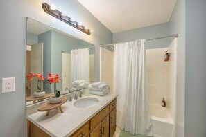 Shower, hair dryer