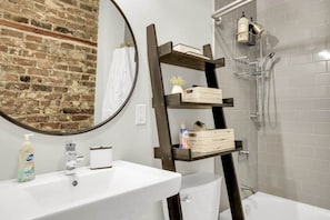 Shower, hair dryer