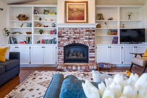 TV connectée, cheminée