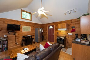 Fernseher, Kamin