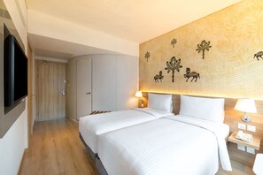 Draps italiens Frette, literie de qualité supérieure, minibar