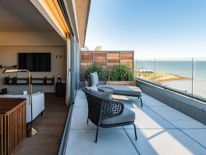 Suite Deluxe, 1 très grand lit, balcon, vue mer