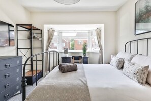 4 bedrooms, iron/ironing board, travel crib, WiFi