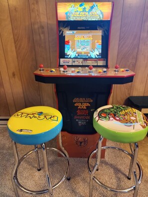 Games room - Peace at Pine Run in Hocking Hills: 13 Acres, Hot Tub, & Disc Golf! (Logan)