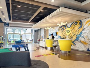 Sitteområde i lobbyen