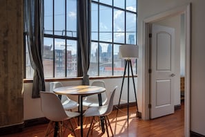 Apartment, 2 Bedrooms | Living area | 45-inch TV with digital channels -  Sosuite at Independence Lofts - Callowhill (Philadelphia)