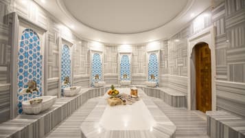 Couples treatment rooms, sauna, steam room, Turkish bath