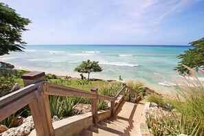 Apartment, 2 Bedrooms | Beach | On the beach - Oceanfront 2-bed Apt With Pool Near Surfing - Rosalie #2 2 Bedroom Apts by Bluescape (Oistins)