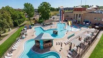 Indoor pool, outdoor pool