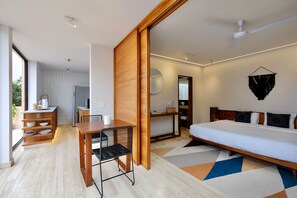 尊荣公寓式客房 | 1 多间卧室、客房内保险箱、熨斗/熨衣板、免费 WiFi