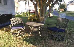 屋外ダイニングエリア