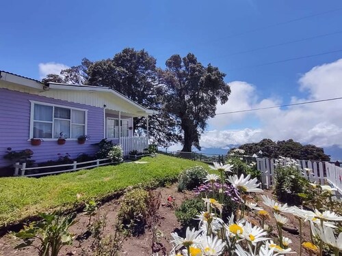 Private Valley View Cabin near Irazú - 100 Mbps WiFi & Full Kitchen