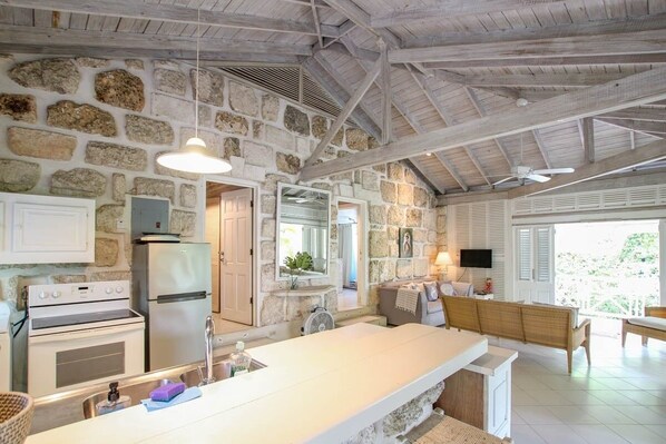 Private kitchen - Charming 2-Bed Cottage By Beach by BSL Rentals (Holetown)