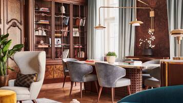 Premium bedding, pillow-top beds, free minibar items, in-room safe