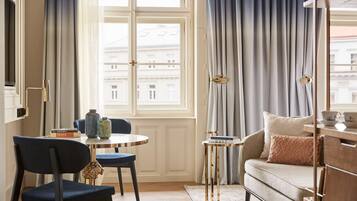 Premium bedding, pillowtop beds, minibar, in-room safe