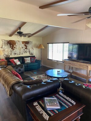 Smart TV, books - Make Memories in this Comfy Two Bedroom Two Bath Home (Pine)