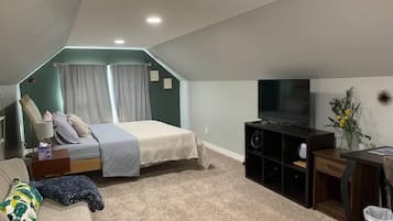 4 habitaciones, tabla de planchar con plancha, cuna de viaje y wifi