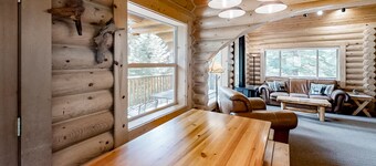 Custom-built log home w/ gas grill, free WiFi, deck, and private location