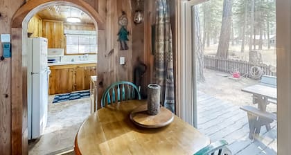 Woodland Cabin w/ Fenced Backyard, Deck, Front Porch & WiFi - Dogs Welcome