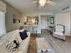Living area - Ocean Village Club by Distinctive Beach Rentals (St. Augustine)