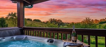 5 mil to Dollywood, 4Bed/4Bath, 3 King Beds, Hot Tub, Arcade, Grill, Fire Pit!