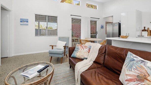 Living area - Sou Wester - is a bright, light and modern holiday home. (Lancelin)