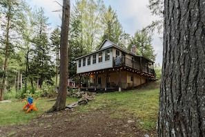 Exterior - Waterfront Sebec Lake Home w/ Yard + Fire Pit (Bowerbank)