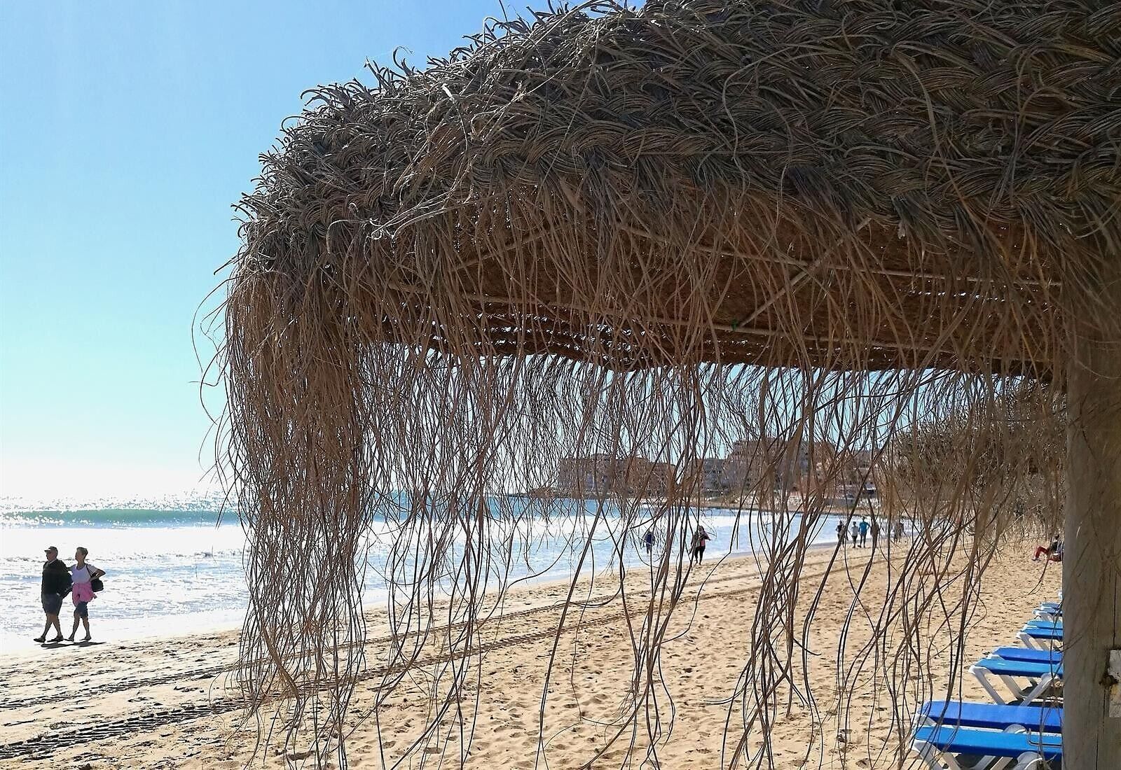 Vlak bij het strand