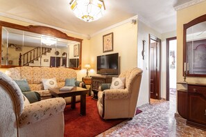 TV, DVD player, stereo