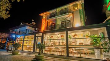 Front of property – evening/night